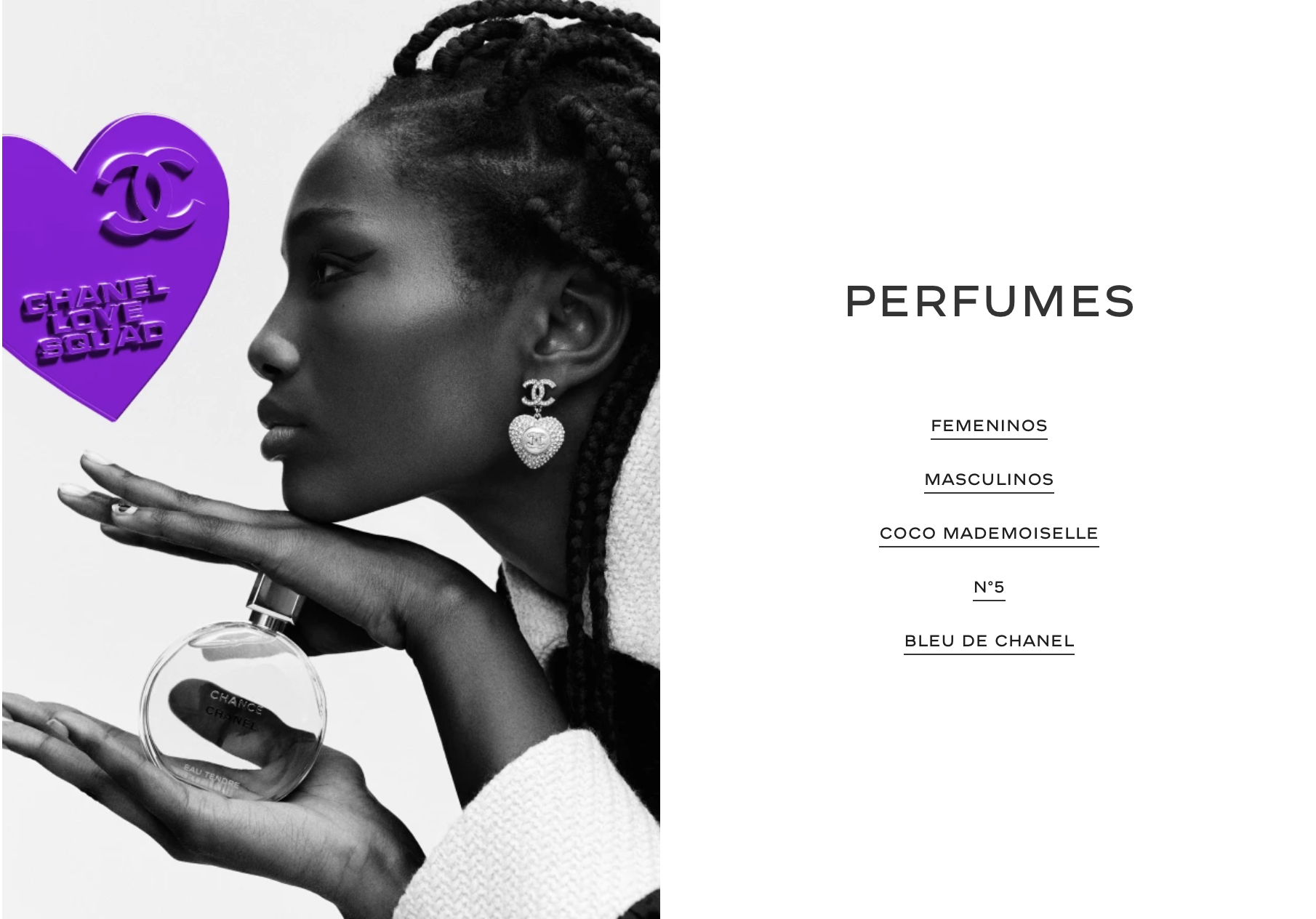 Perfumería Chanel E-Shop