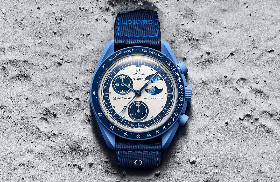 La superluna azul en lo nuevo de Swatch y Omega