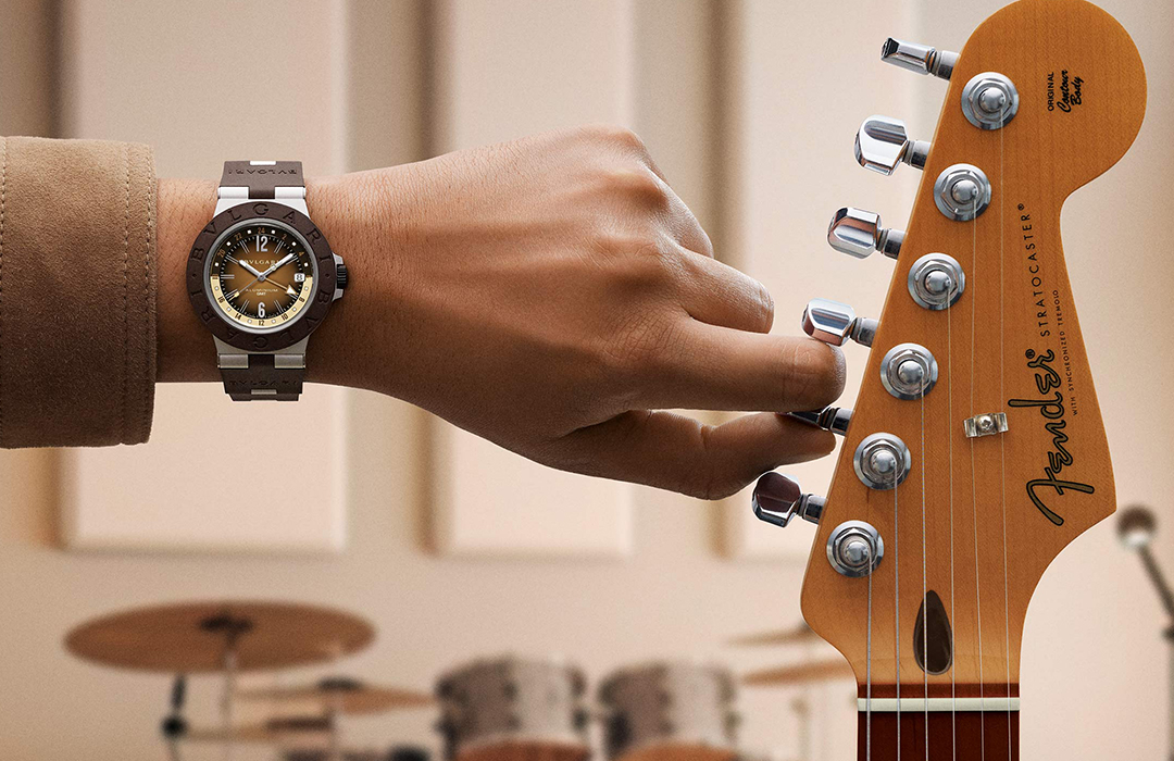 Bvlgari y Fender se unen para crear el Aluminium GMT x Fender