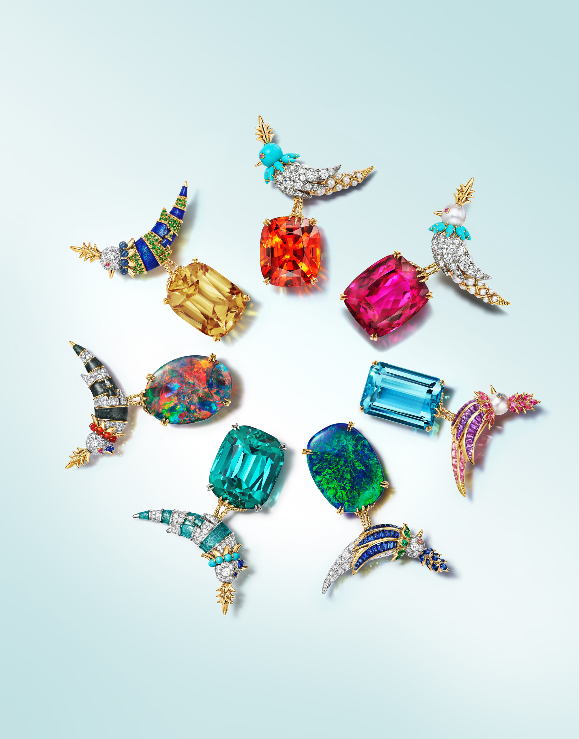 Tiffany & Co. Rainbow Bird on a Rock: una celebración de colores