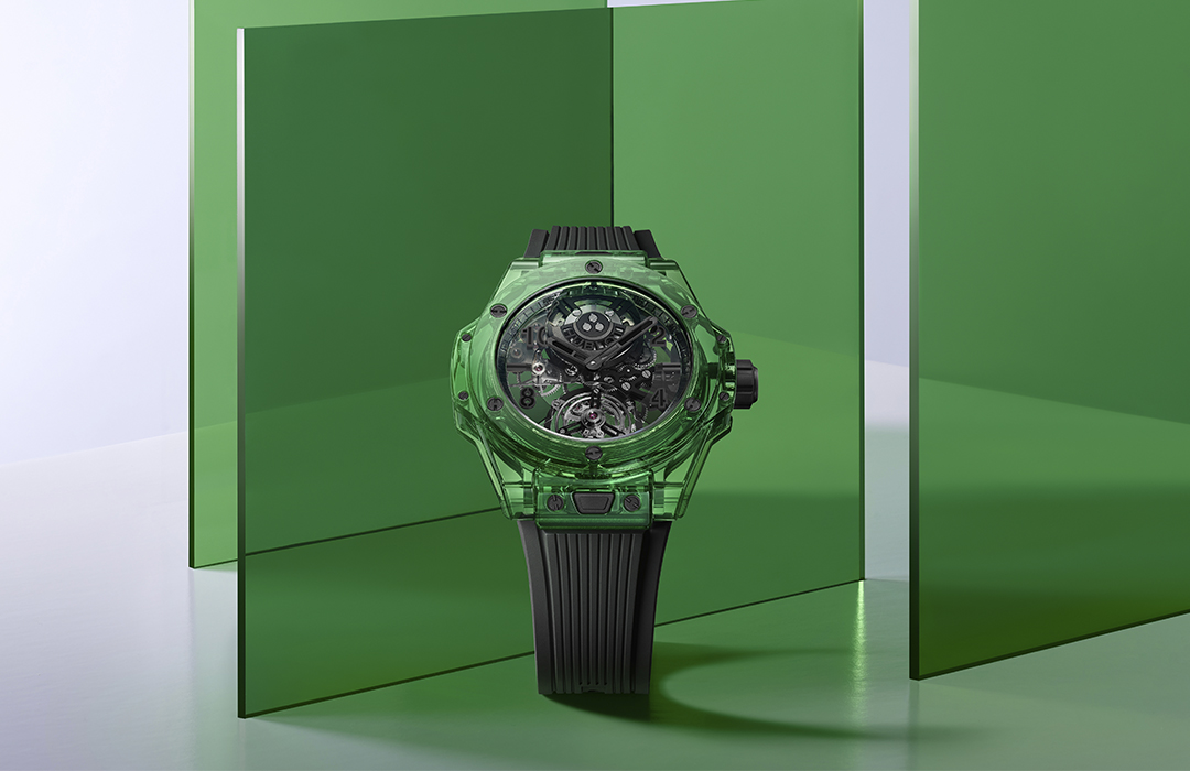 Hublot Big Bang Tourbillon Automatic Green SAXEM: transparencia y color