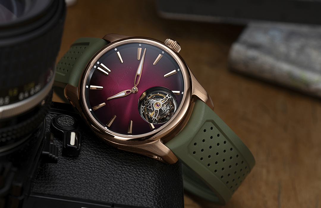 H. Moser & Cie. Pioneer Tourbillon Burgundy: un todoterreno inesperado